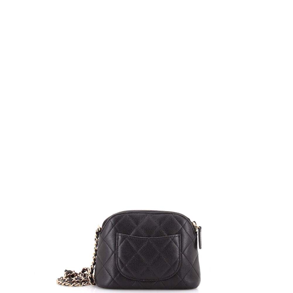 Chanel Cc Dome Zip Clutch With Chain #239860C42B - Picture 3 of 6